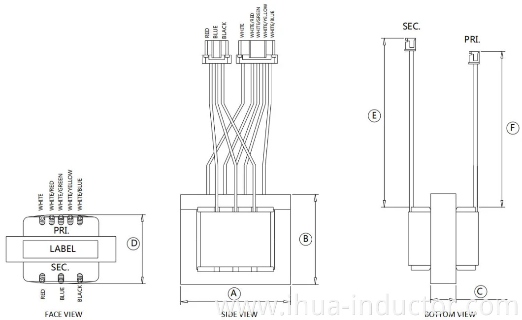 Low Frequency Ei41 AC to DC Electronics Communication Power Transformer for Power Tools